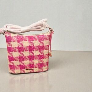Brahmin BCA Pink and Cream Katie crossbody Bag